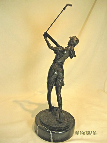 Bronze statue marked - statue,