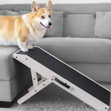 Dog Ramp-Birchwood Foldable Dog ramp AUCTION 7 to 20 Landing Platform White-