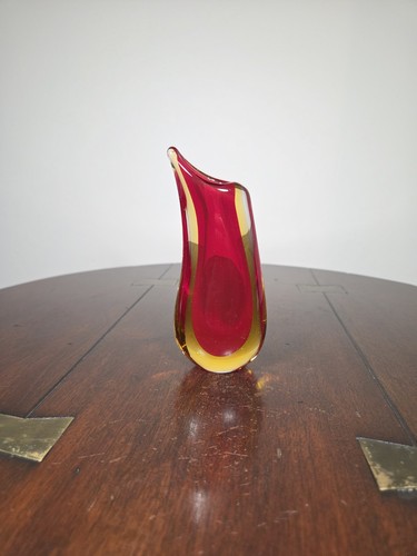Vintage murano red and - red, amber