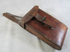 Lovely Quality Vintage Leather Case Vickers Machine Gun Clinometer WW1 / WW2