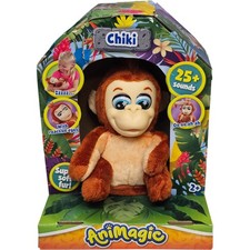 ANIMAGIC Chiki Monkey With Reactive Eyes and Sounds 2+ Years TH