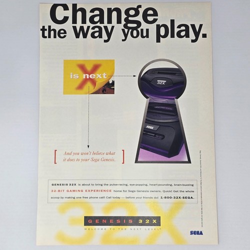 Sega genesis 32x console - genesis,