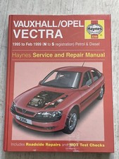 NEW - Haynes Manual 3396 - Vauxhall/Opel Vectra, 1995 to 1999, petrol & diesel