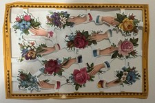 Vintage Mamelok Press - Die cut paper embossed sheets