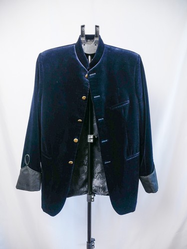 Favourbrook navy velvet nehru - velvet,
