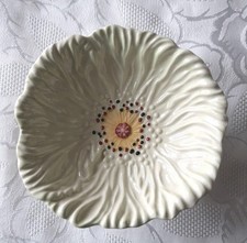 Carlton Ware Poppy Green Pedestal Bowl. Salad Ware Range Australian Design c1958