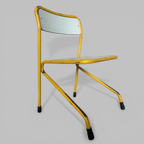 Yellow tubular steel chair - tubular, –