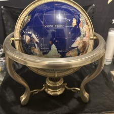 Vintage Globe Precious Inlaid