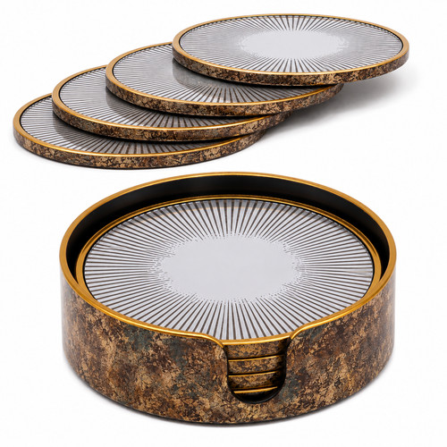 Retro starburst drink coasters - starburst,