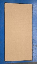 Sisal rug - 2.48m X 1.2m - Sand Coloured - Rubber Backed - Edged In Black