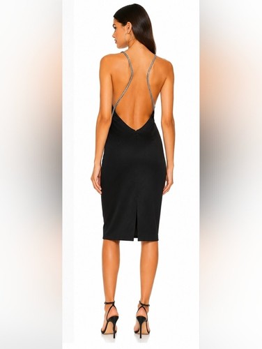 New topshop black satin open - black,