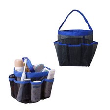 Portable Mesh Shower Caddy Organizer Toiletry Storage Basket Travel Bath Gym Bag