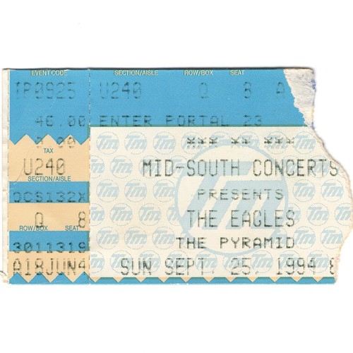 The eagles concert ticket - eagles,