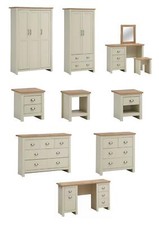 Cream Oak Bedroom Furniture Set Chest of Drawers Wardrobe Bedside Table