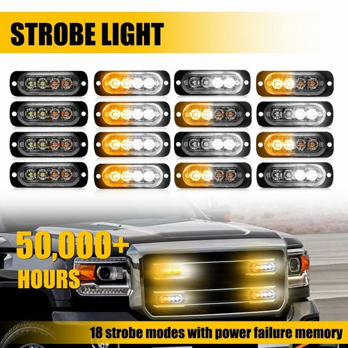 4led amber white - 4led,