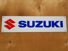 Suzuki bike 4.5" x 18" metal