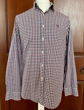 VIYELLA Gents Cotton Shirt 42” - 44” Tattersall Check Excellent Condition