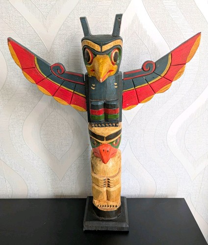 Hand carved painted wooden - painted,