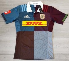 NEW: Harlequins Rugby 150th Anniversary Home Shirt 2016/2017 Adidas Small Jersey