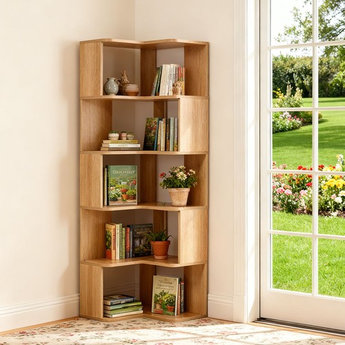Corner bookcase bookshelf - bookcase,