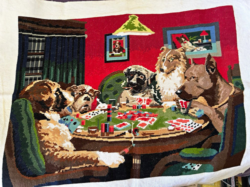 Finished needlepoint tapestry - needlepoint,