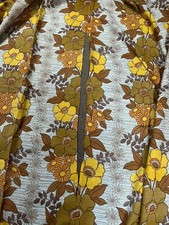 1960s 70s x 2 retro flower