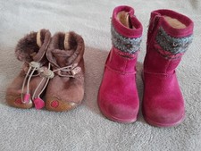 Girls Clarks First Shoes bundle x 2, Pre Walker Size 3.5F, Boots 4.5F