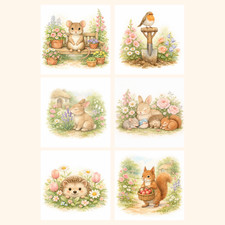 Garden Animals Card Toppers