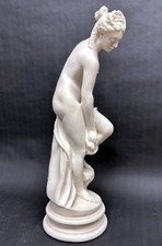 Vintage Alabaster Classical Female Figurine Possibly French