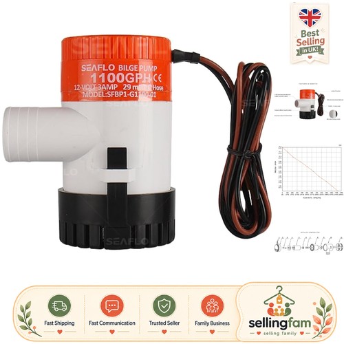 1100gph submersible bilge - 1100gph, pump