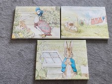 Peter Rabbit, Jemima Puddle Duck Canvas Wall Art VGC