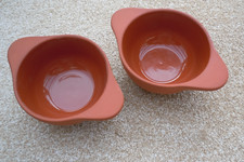 Pair Jamie Oliver JME Terracotta Tapas Bowls  Oven Safe, Glazed 10cm x 5cm