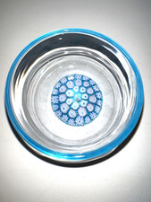 John Deacons STK St Kilda Art Glass Millefiori  Glass Paperweight Bowl