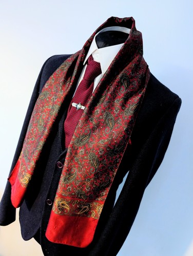 Men vintage paisley red - paisley,
