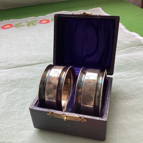 Vintage napkin rings marked - vintage,