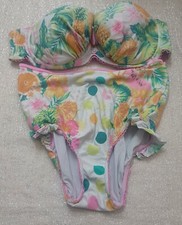 Floozie Frost French Wired And Padded Multicoloured Bikini Set Sizes 38D/12 