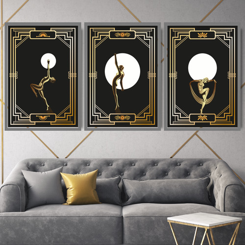 Set prints art deco - prints-,