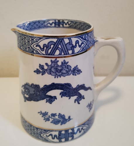 Booths blue dragon jug half - blue,