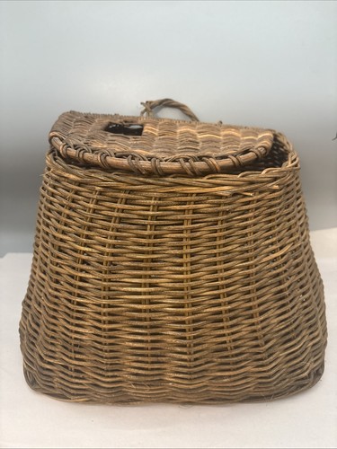 Vintage fishing creel wicker - fishing, creel/wicker