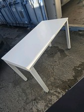 Steelcase Home Office Desk White Metal Frame 140cm x 60cm FREE DELIVERY WITHIN 3