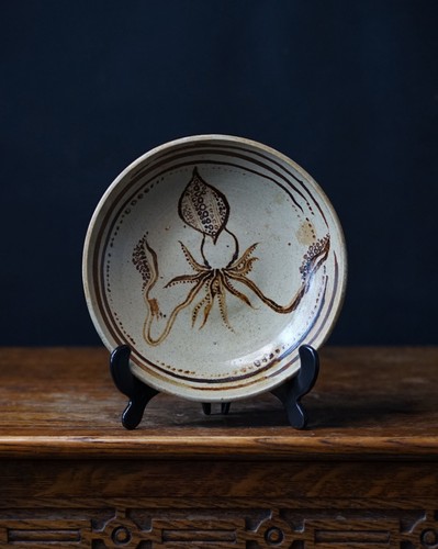 Studio pottery stoneware bowl - pottery,