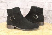 BLACK SUEDE ANKLE CHELSEA