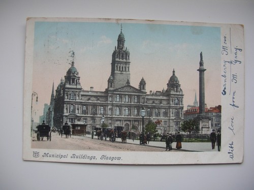 Glasgow postcard municipal - postcard,