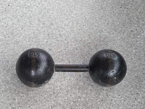 Rare vintage dumbbell - 50, lb