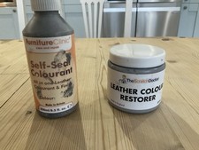 Grey Leather Dye and Restoration Cream plus all in one colourant and finish