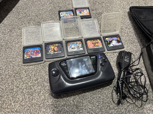 Sega game gear with - game, games