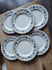 A Royal Doulton Burgundy 8.5" Salad Plate Used Condition