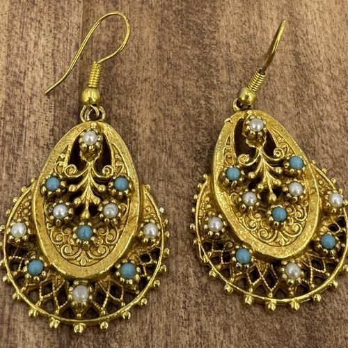 Vintage earrings gold plated - vintage,