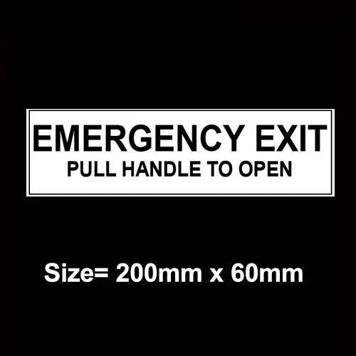 Emergency exit pull handle - emergency,