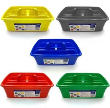 Cleaning Caddy Handle Large Organiser Basket Plastic Carry Tray Tidy Tote 5 Pack